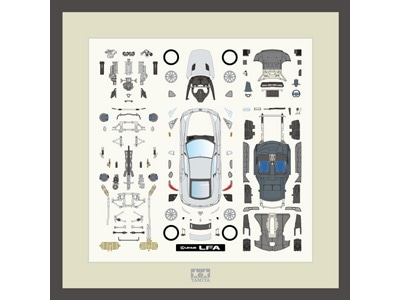 パーツパネルコレクション 1/24 レクサス LFA（メタリックシルバー