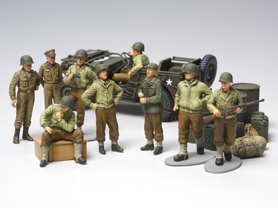 タミヤ 1/48 ミリタリーミニチュアシリーズ WWII アメリカ歩兵 前線