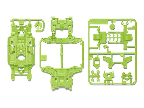 MSカラーシャーシセット (イエローグリーン) ミニ四駆ステーション